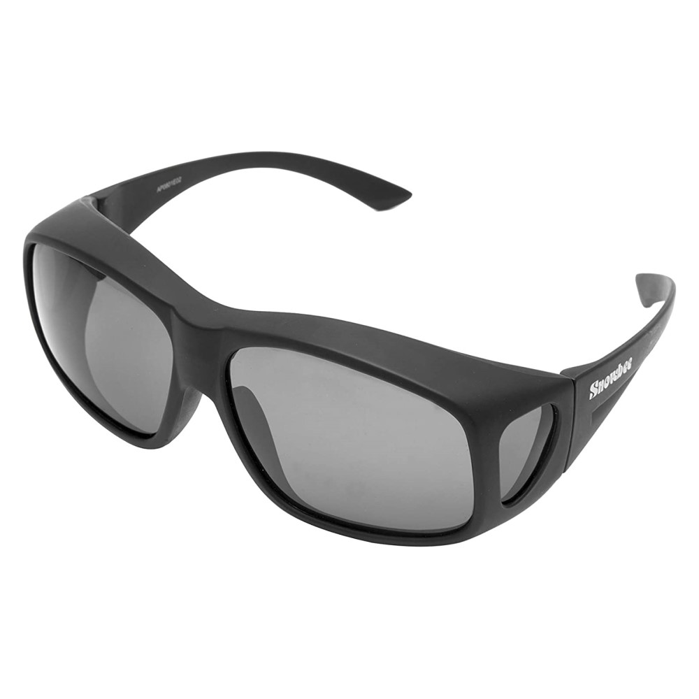 Snowbee Over-Spec Sunglasses - Matt Black / Smoke Green - DLC Marine ...