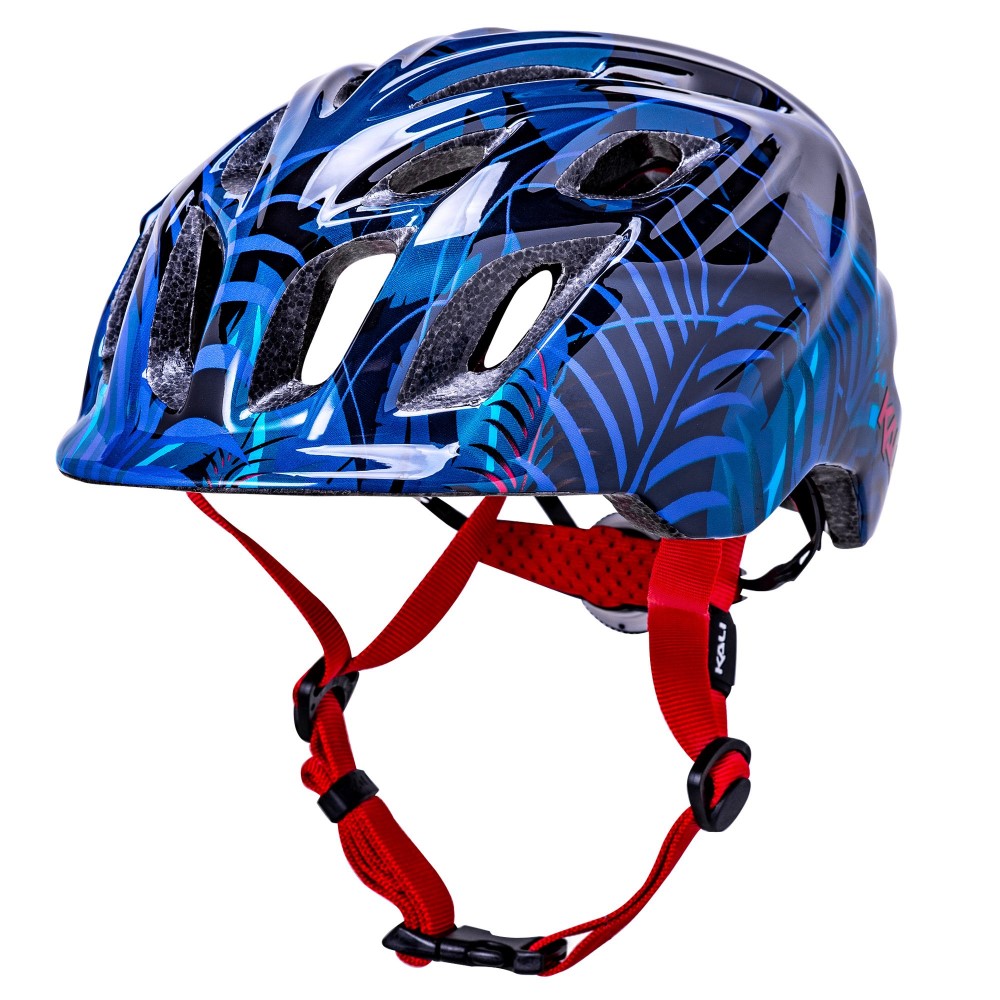 Kali Chakra Child Lighted Helmet - Jungle Gloss Blue - S