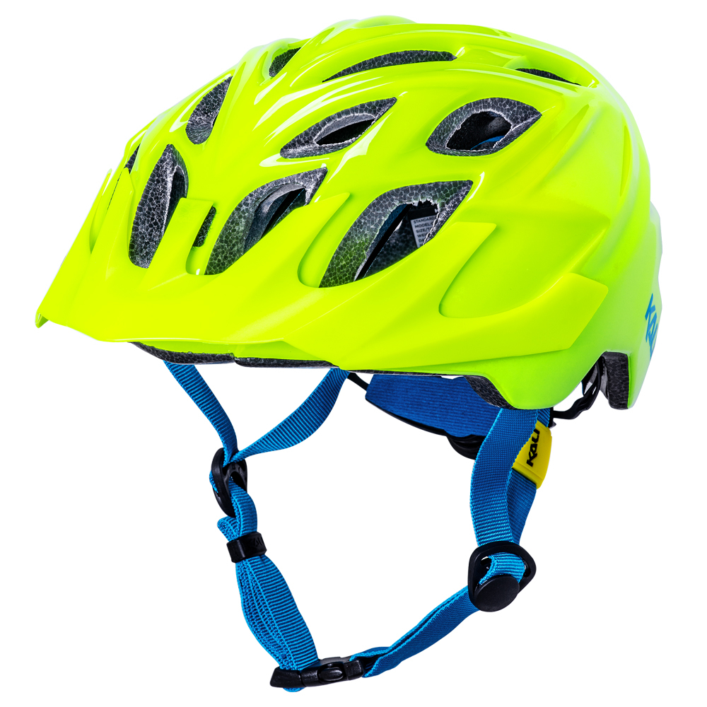 Kali Chakra Youth Helmet - Solid Gloss Neon Yellow