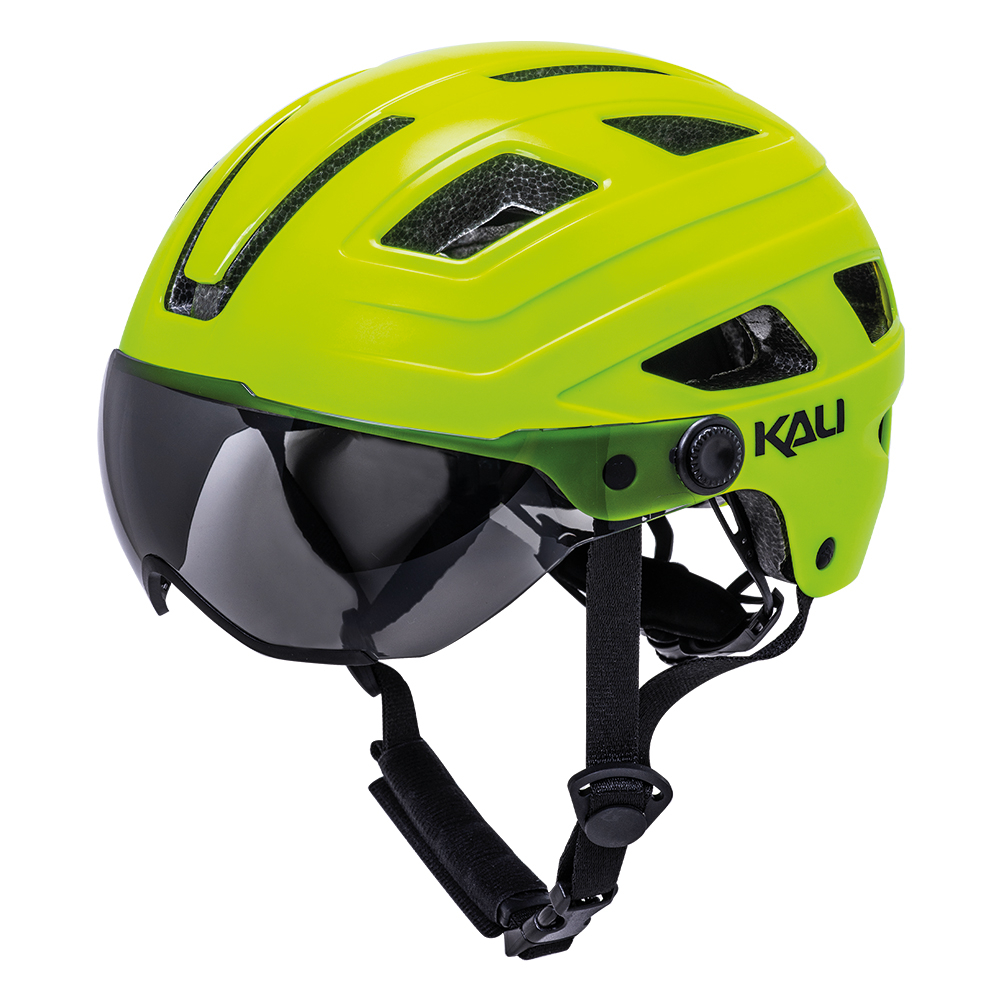 Kali Cruz+ Urban Helmet - Solid Matt High Visibility Yellow - S/M
