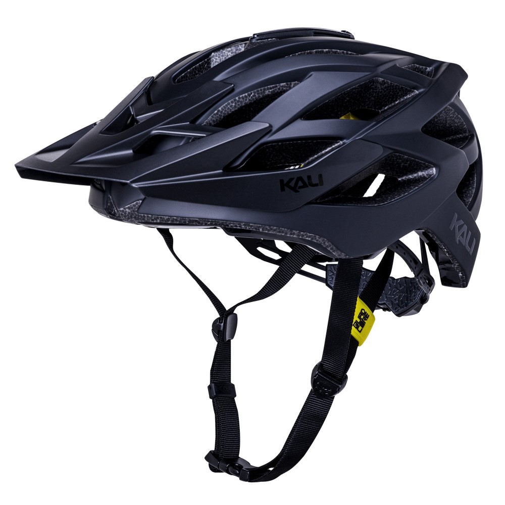 Kali Lunati 2.0 Enduro Helmet - Solid Matt Black / Gloss Black - L/XL
