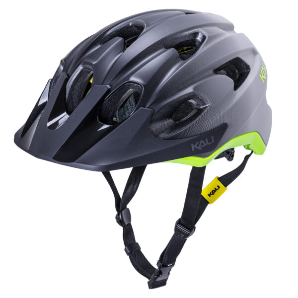 Kali Pace Trail Helmet - Fade Matt Black / Fluro Yellow - L/XL